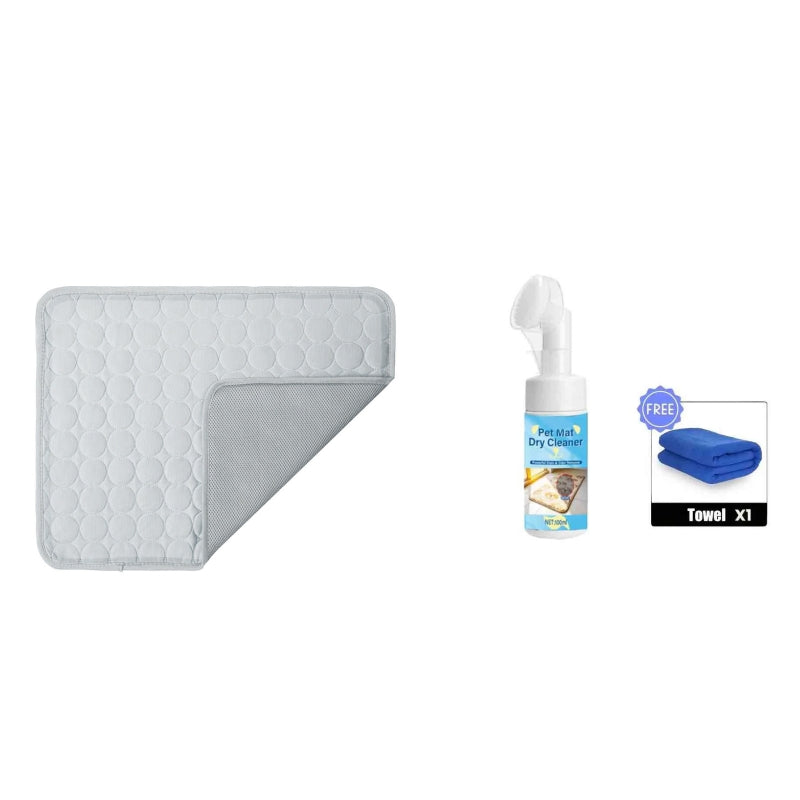 Breathable Pet Cooling Mat – Triple-Layer, Instant Heat Relief 🐶🧊