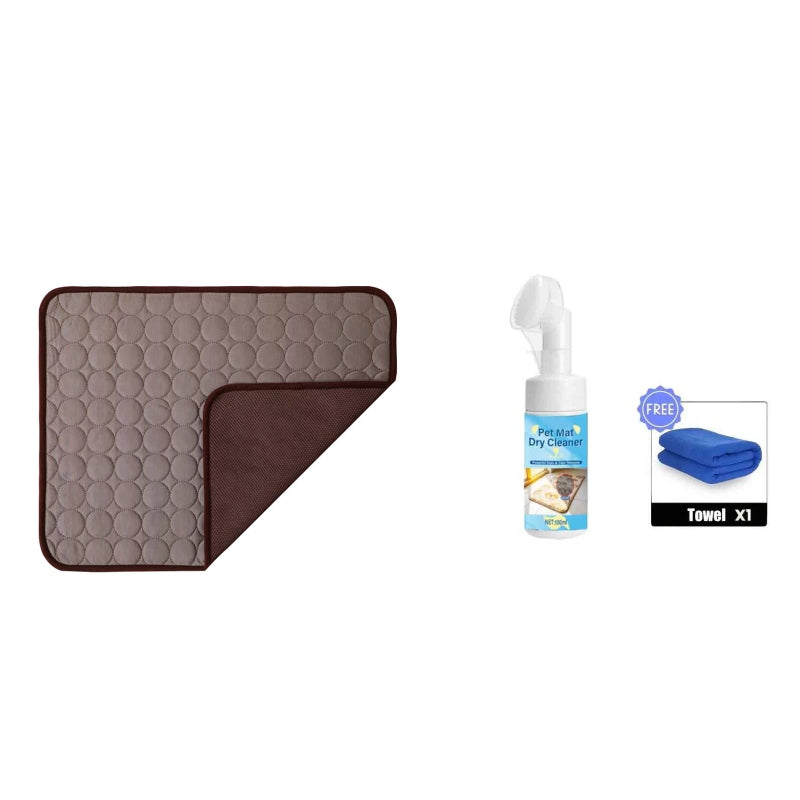 Breathable Pet Cooling Mat – Triple-Layer, Instant Heat Relief 🐶🧊