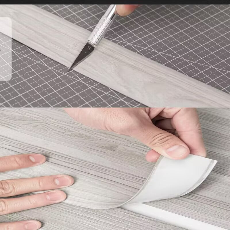 Self-Adhesive Floor Transition Strip – Flexible PVC, Peel  Stick, Trim to Fit 🚪🛠️
