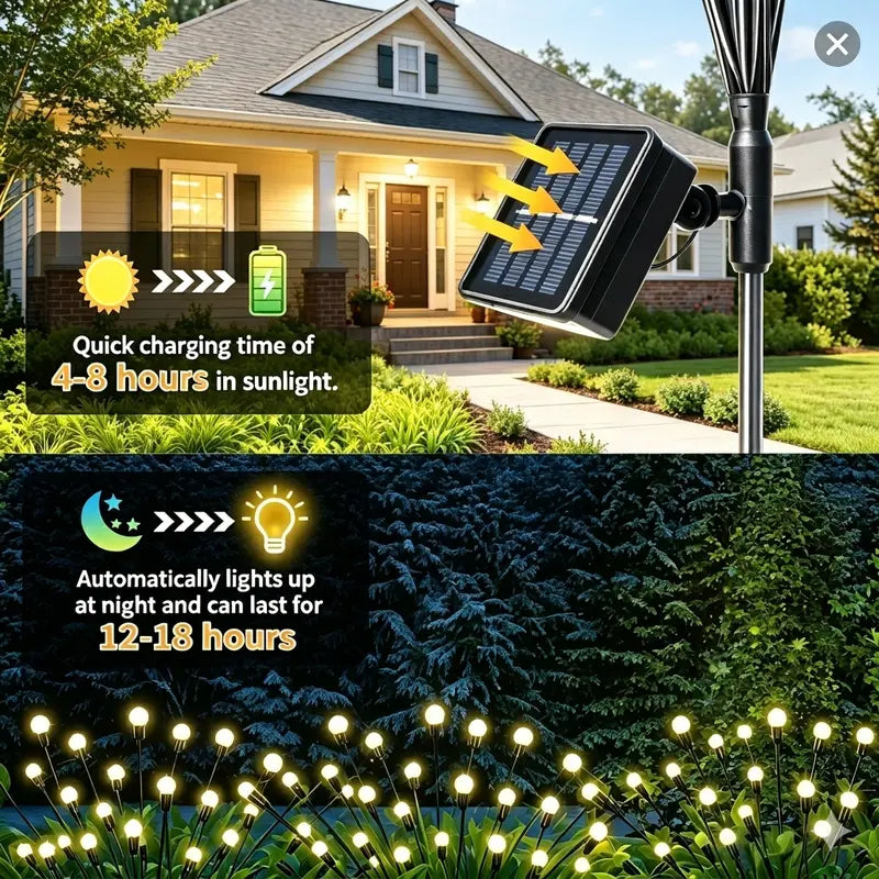 Solar Firefly Lights for Outdoor 💡☀️