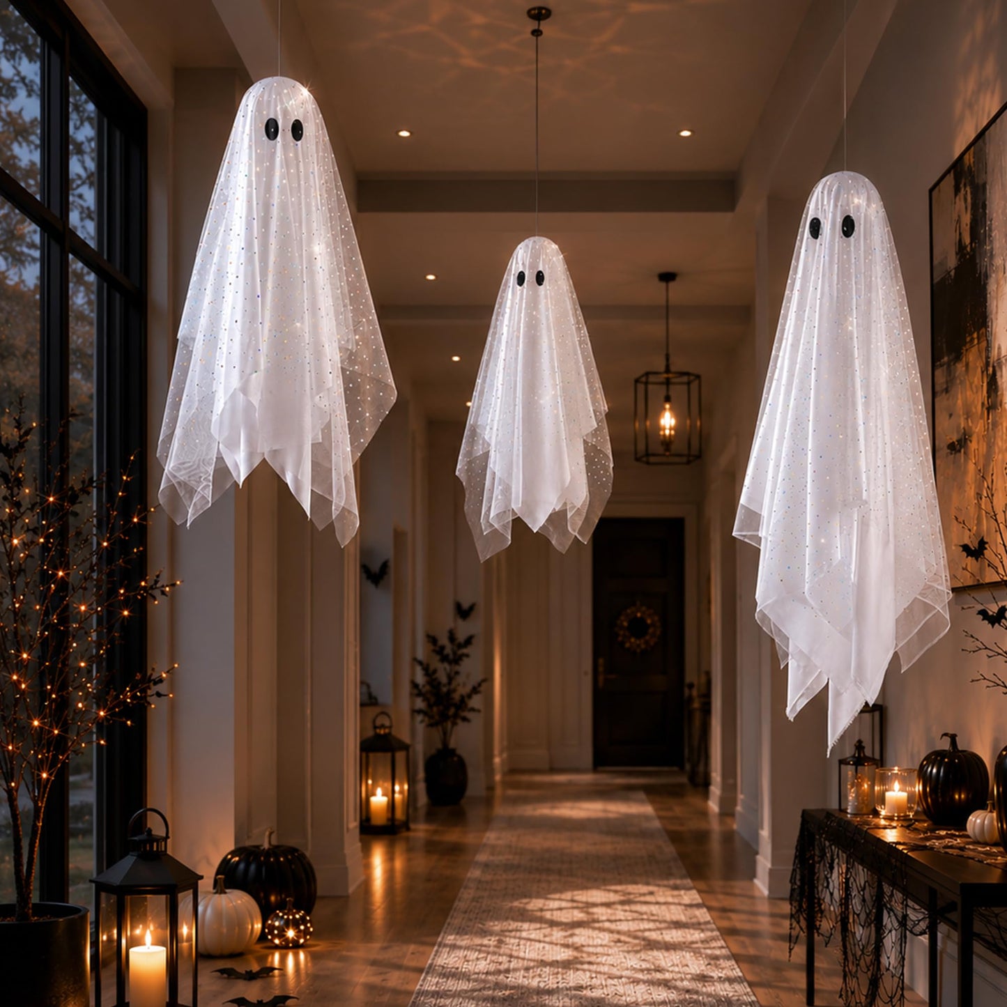 Light-Up Swinging Ghost Halloween Decoration👻Halloween Pre-sale🎃