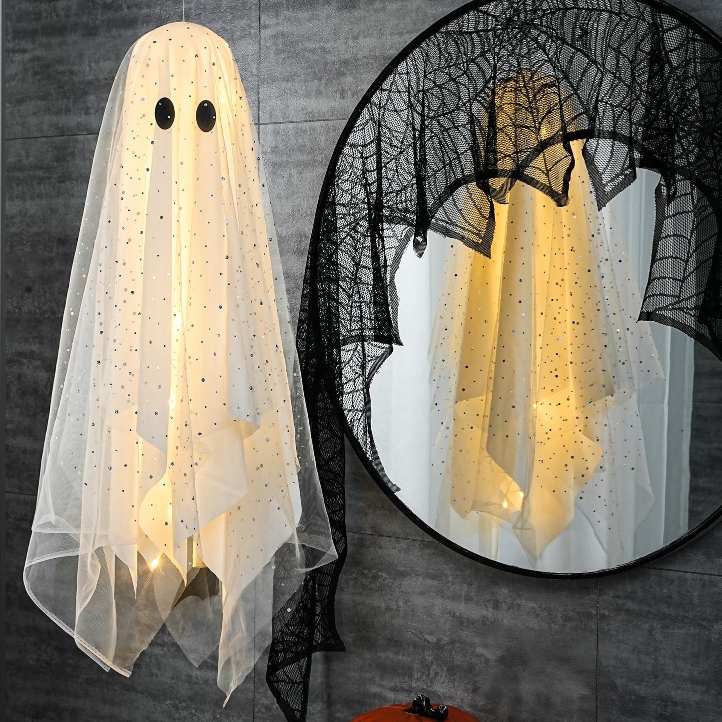 Light-Up Swinging Ghost Halloween Decoration👻Halloween Pre-sale🎃