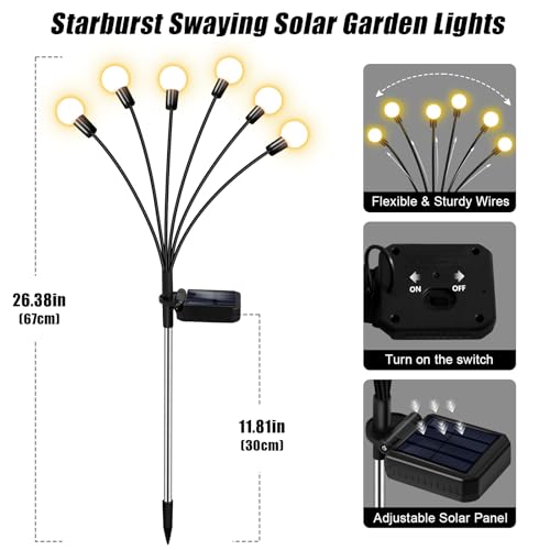 Solar Firefly Lights for Outdoor 💡☀️