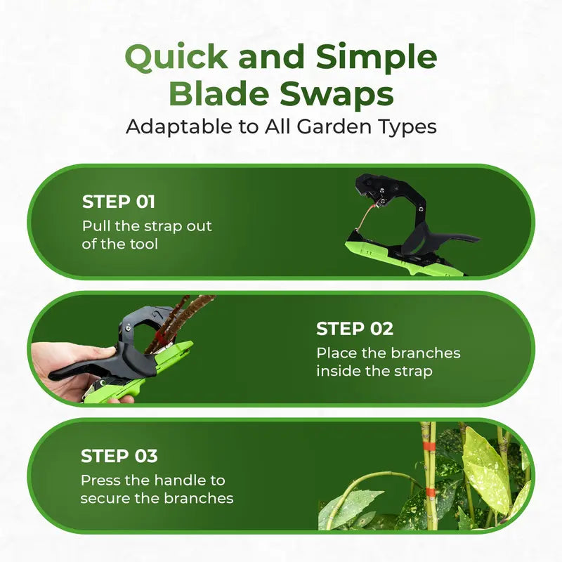 Plant Tying Machine Kit – Extra Blade, Spring & 20 Rolls of Tape Included 🌿🔧