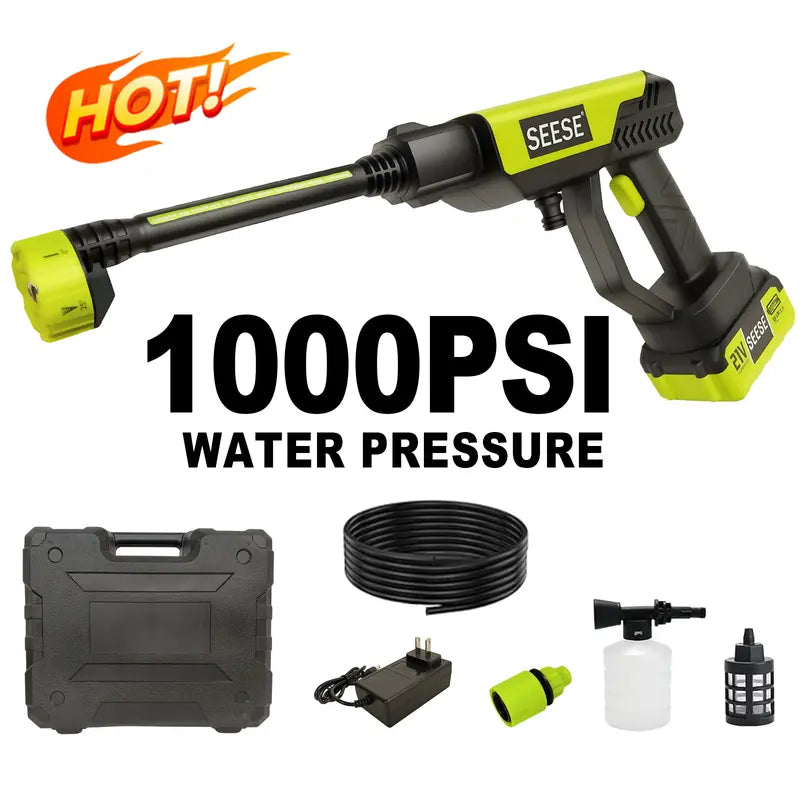 Cordless Pressure Washer – Portable, Battery-Powered, for Car, Home &Garden 🚗💦🌿