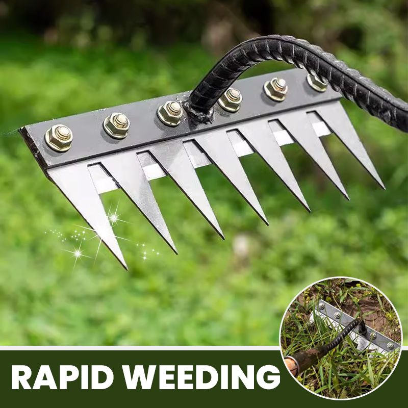 Carbon Steel Garden Hand Rake🌿🧤🛠️