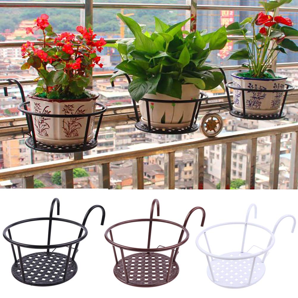Iron Metal Hanging Plant Basket – 2-Pack, Wall-Mounted, Rust-Resistant 🌿🪴