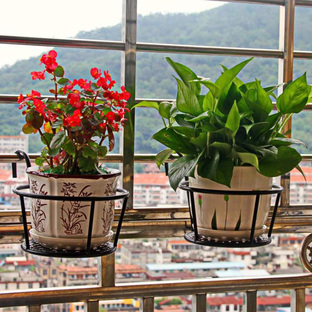 Iron Metal Hanging Plant Basket – 2-Pack, Wall-Mounted, Rust-Resistant 🌿🪴