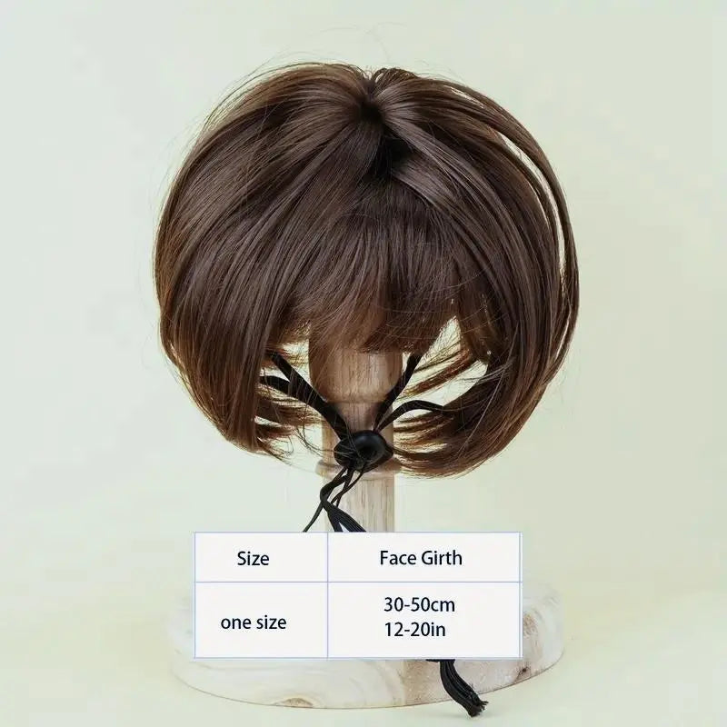 Cute Short Hair Wig Pet Headband – Funny Accessory for Dogs &Cats 🐶🐱🎀