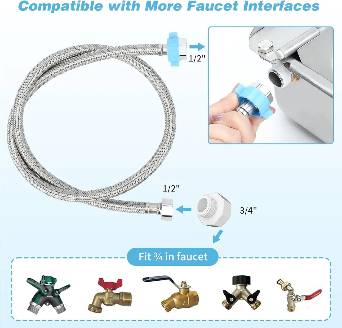 Automatic 304 Stainless Steel Dog Water Bowl – Hose-Connected, Float Valve 🐕💧