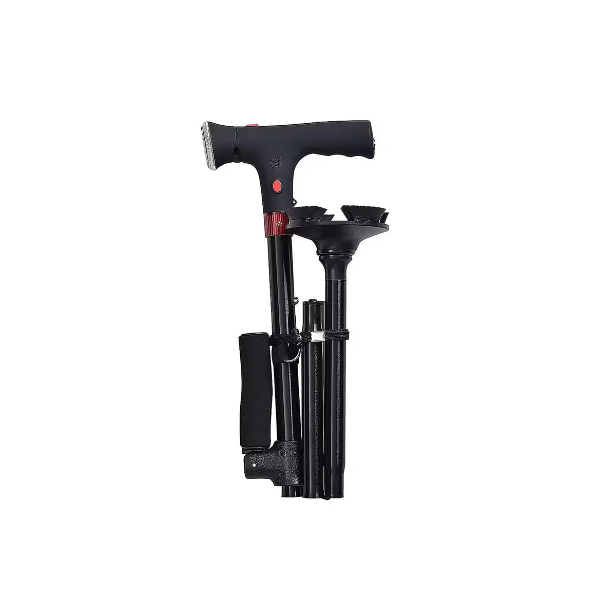 Multifunctional Folding Cane For Elderly With Light & Emergency Alarm
