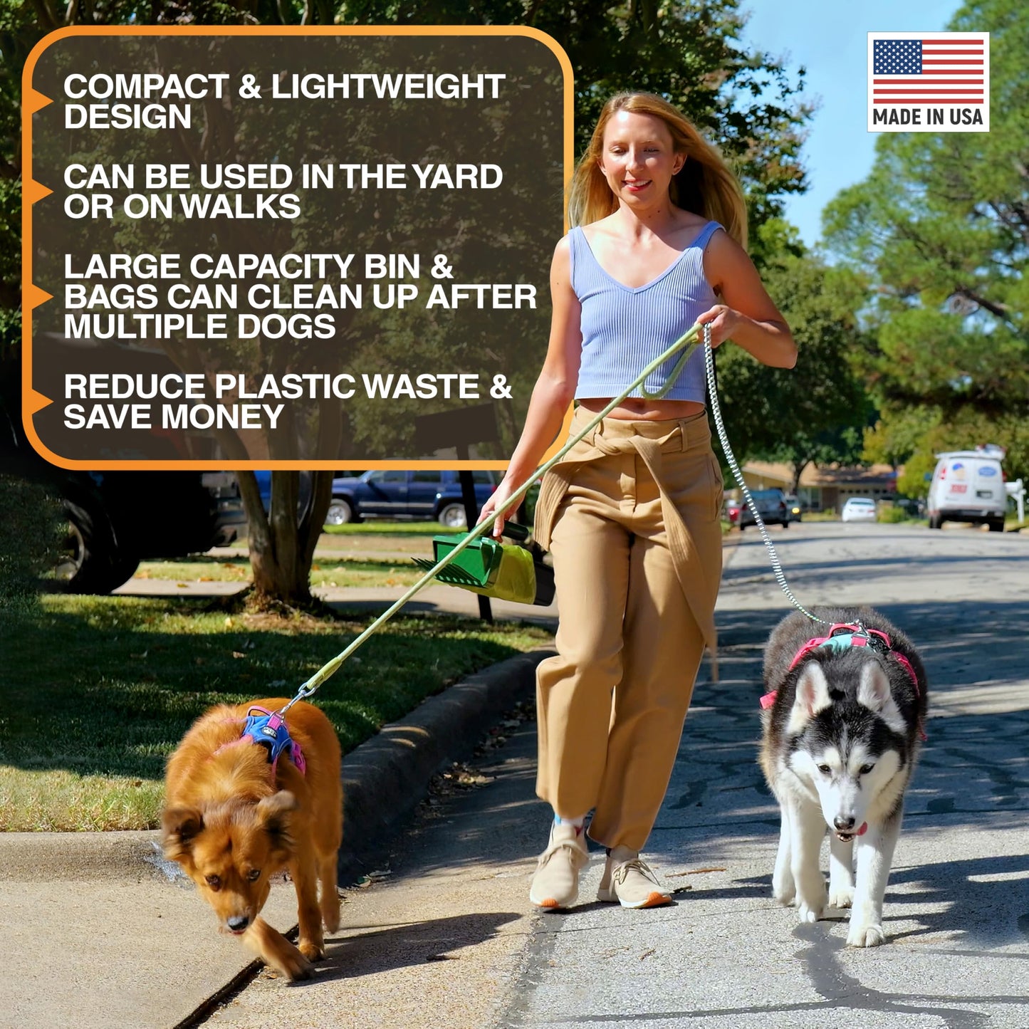 Lift N' Bag Dog Pooper Scooper – New & Improved Design, One-Handed Operation 🐕🧹✅