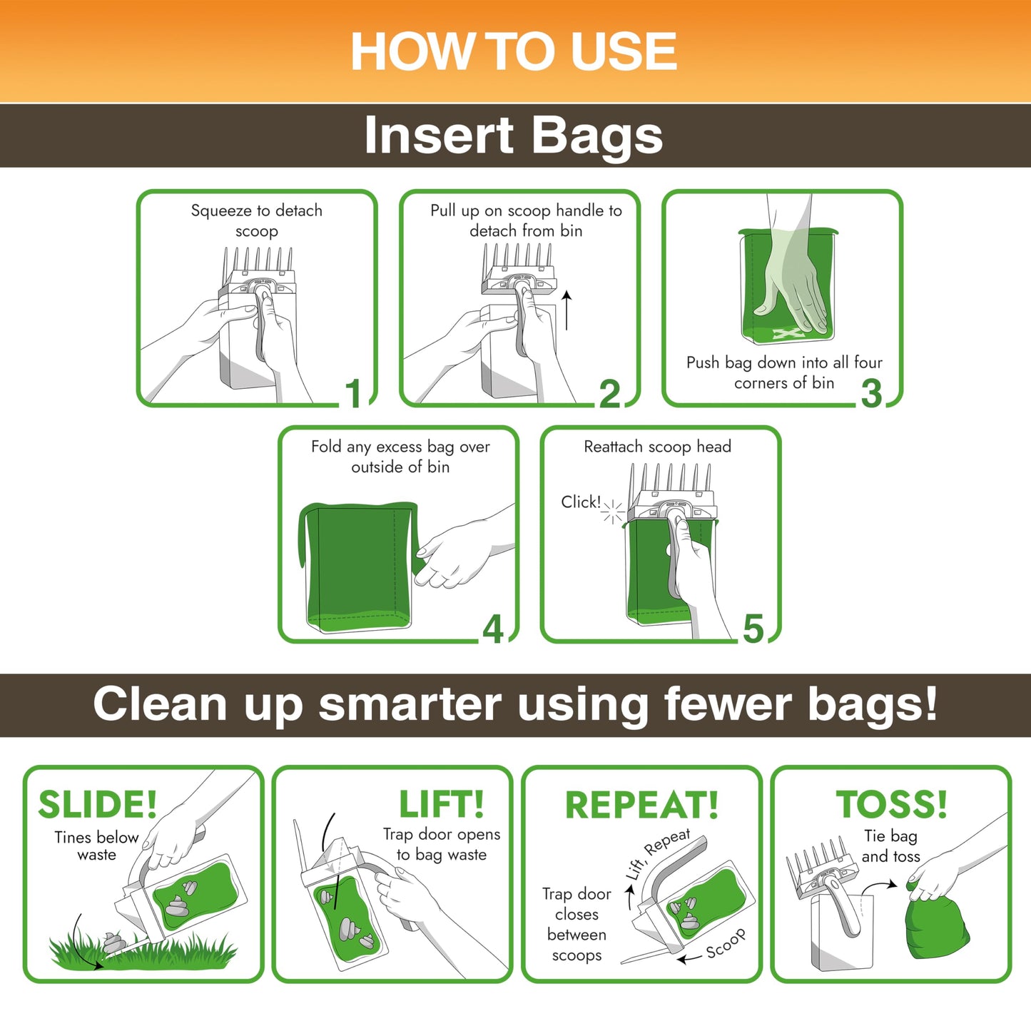 Lift N' Bag Dog Pooper Scooper – New & Improved Design, One-Handed Operation 🐕🧹✅