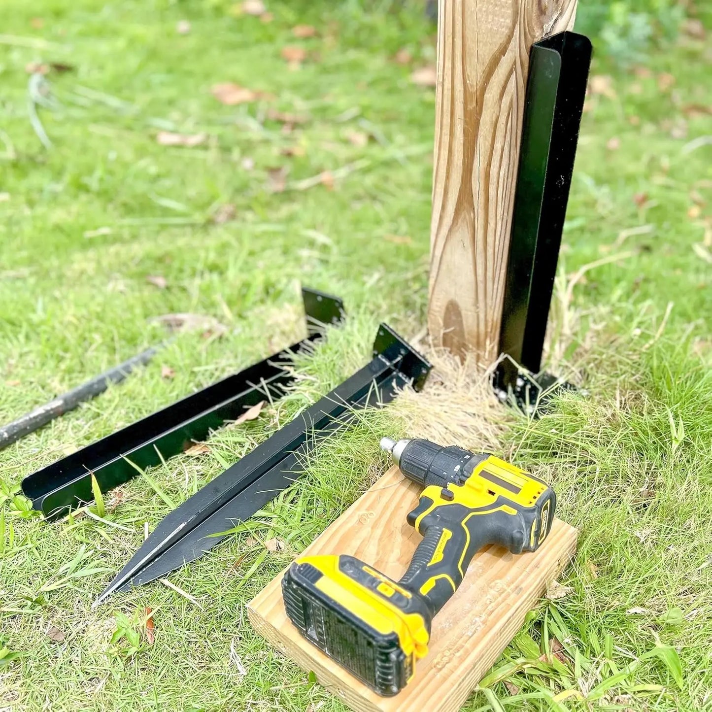 Fence Post Anchor Repair Kit – No Digging, No Concrete, Just Anchor &Drill 🏡🔧