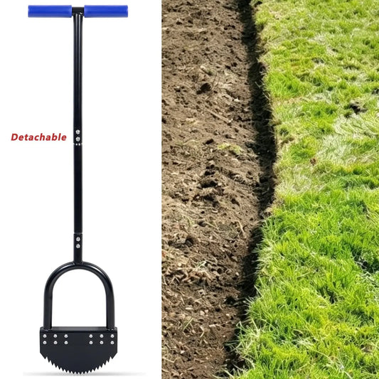 Serrated Spring Steel Lawn Edger – 41″ Handle, Rust-Resistant, One-Piece or Detachable 🌿