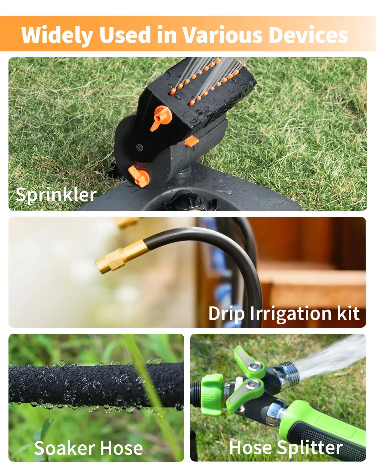2-Zone Programmable Sprinkler Timer – Brass Build, IP67 Waterproof, Large Display 💧⏱️