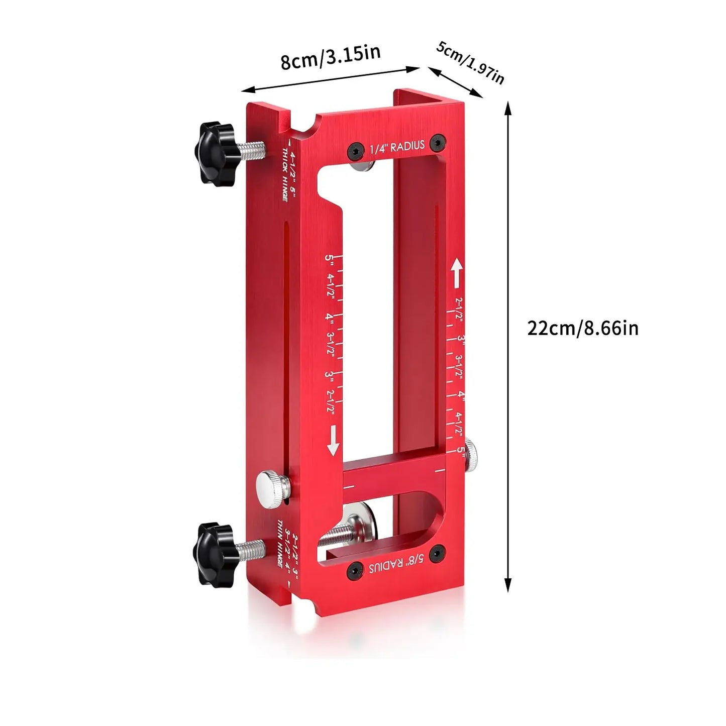Door Hinge Jig – Aluminum Template Kit for Router🚪🔧