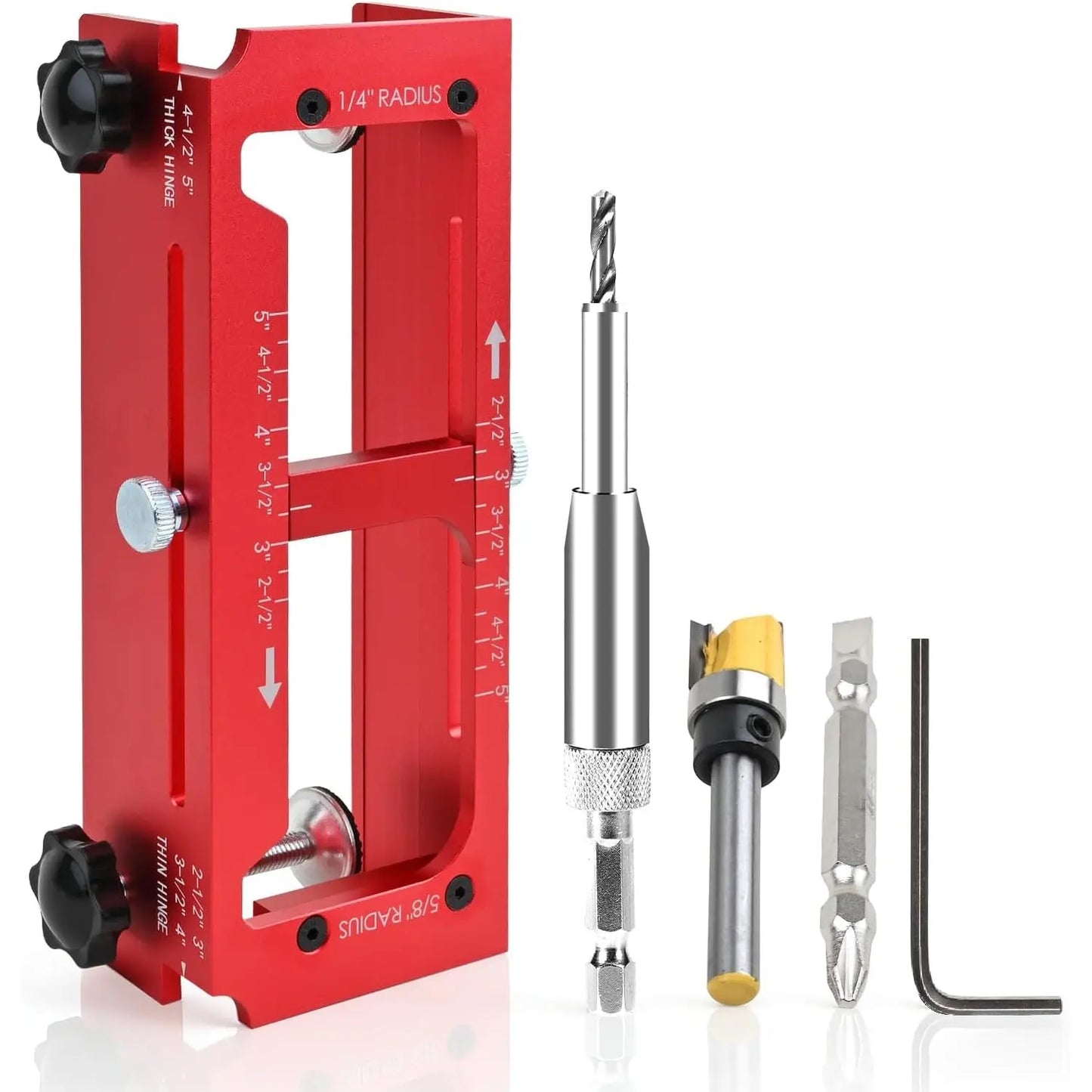 Door Hinge Jig – Aluminum Template Kit for Router🚪🔧