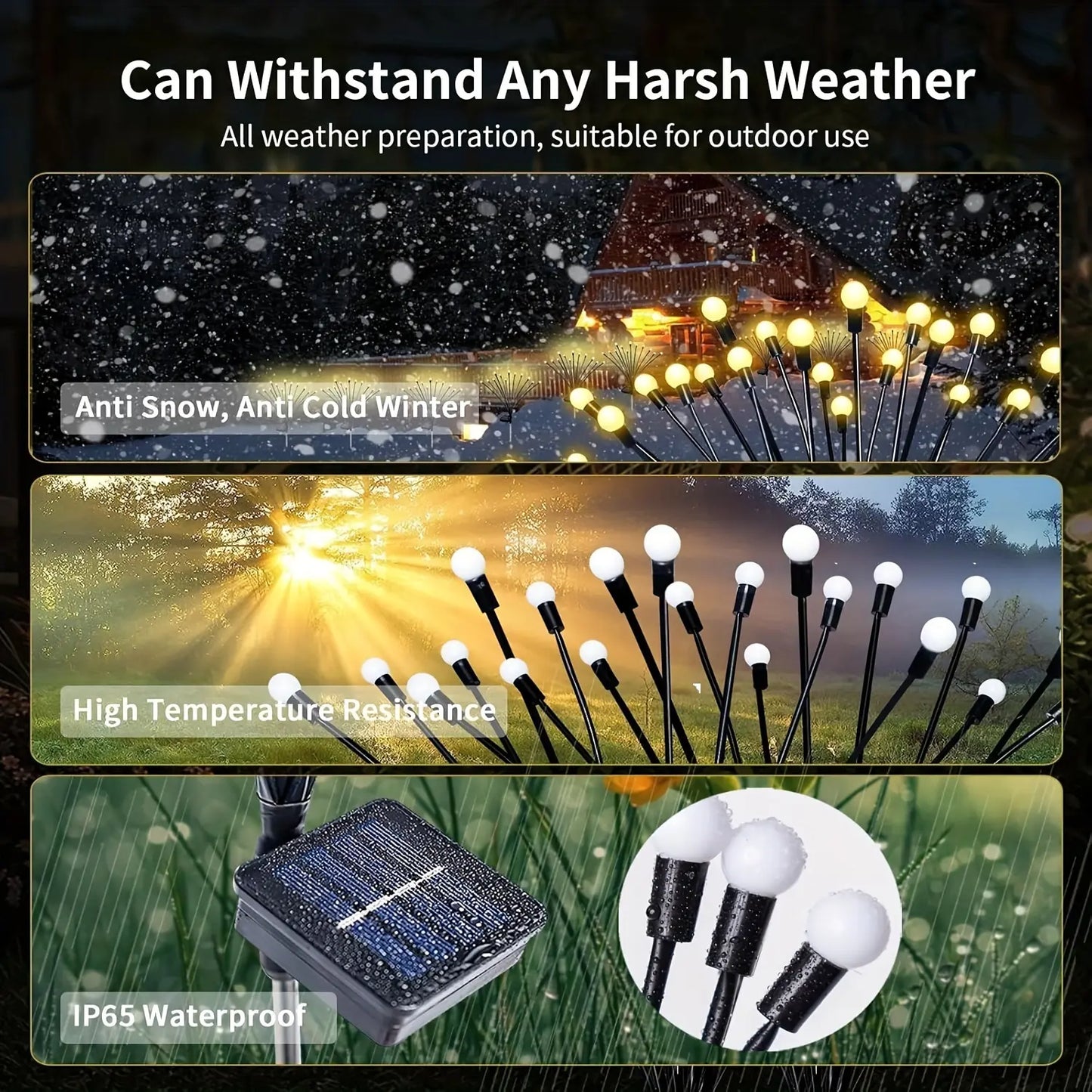 Solar Firefly Lights for Outdoor 💡☀️