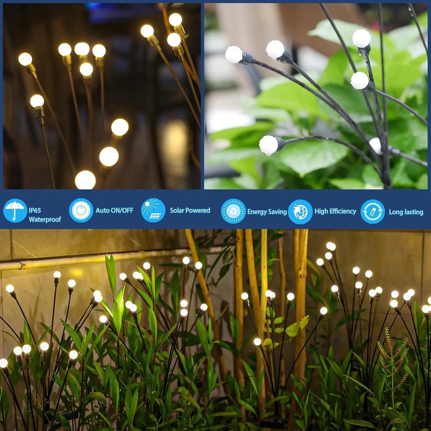 Solar Firefly Lights for Outdoor 💡☀️