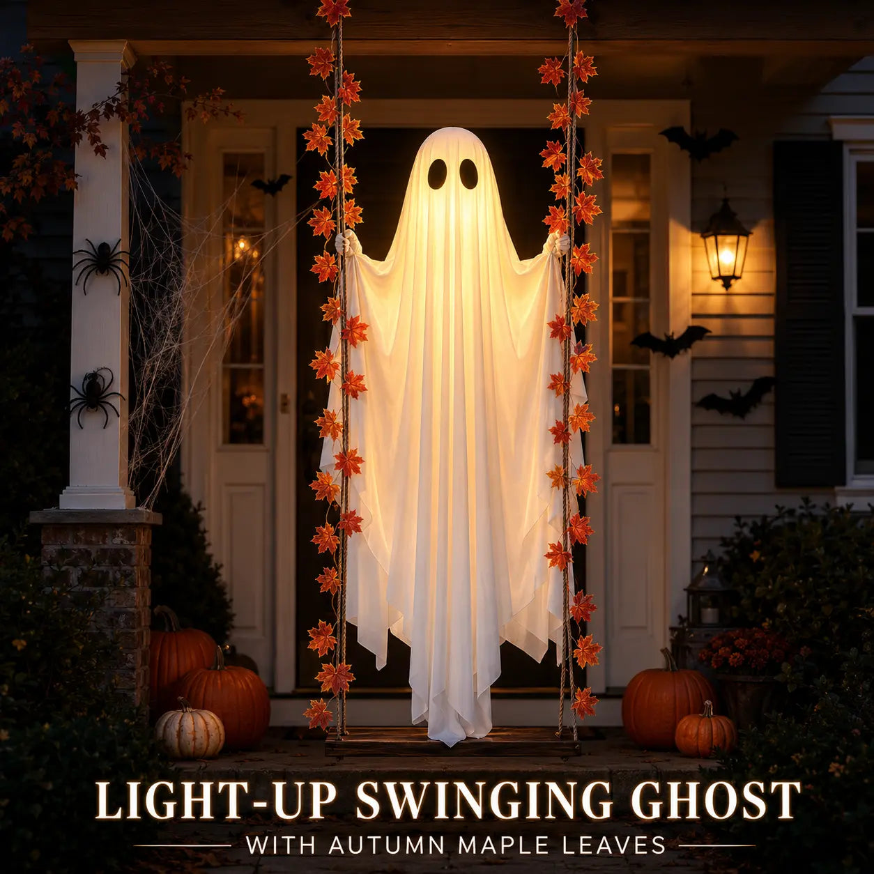 Light-Up Swinging Ghost Halloween Decoration👻Halloween Pre-sale🎃