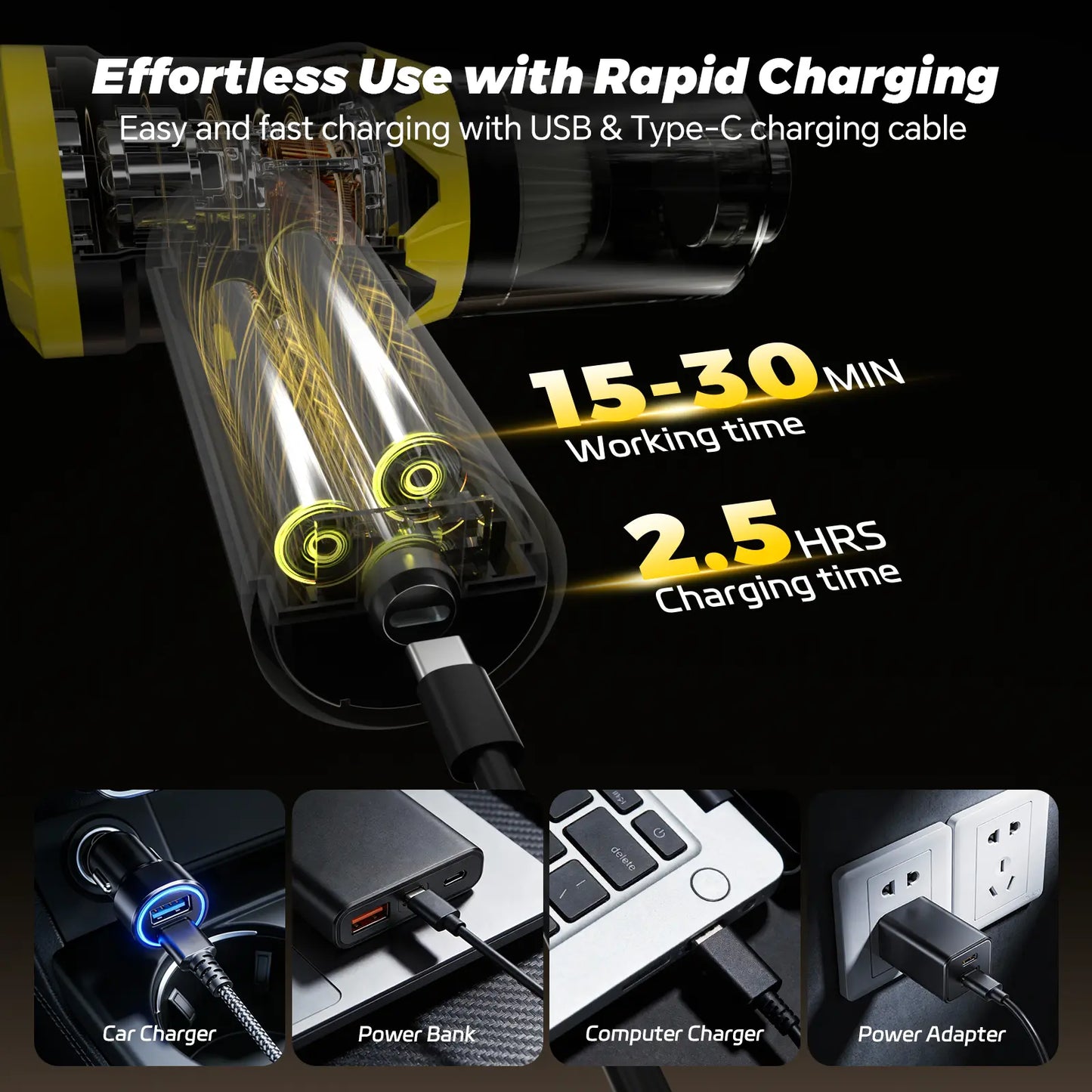 MR.EGO G2 Cordless Car Vacuum🚗
