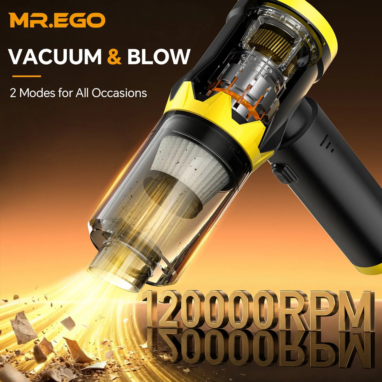 MR.EGO G2 Cordless Car Vacuum🚗