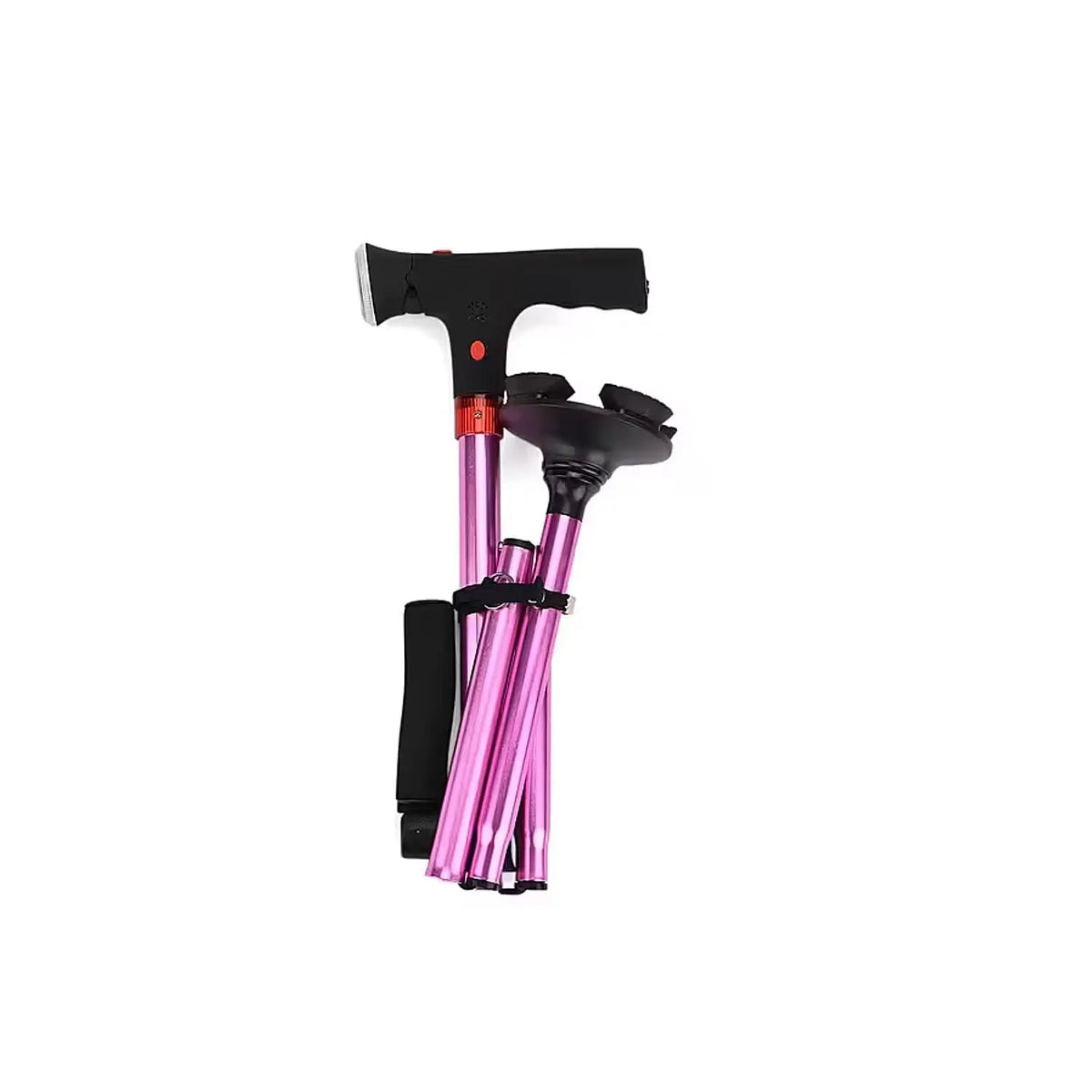 Multifunctional Folding Cane For Elderly With Light & Emergency Alarm