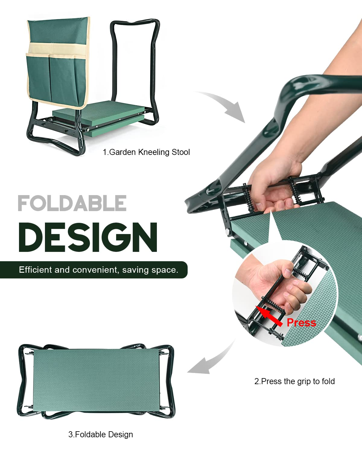 Upgraded Garden Kneeler and Seat 🪑🧤