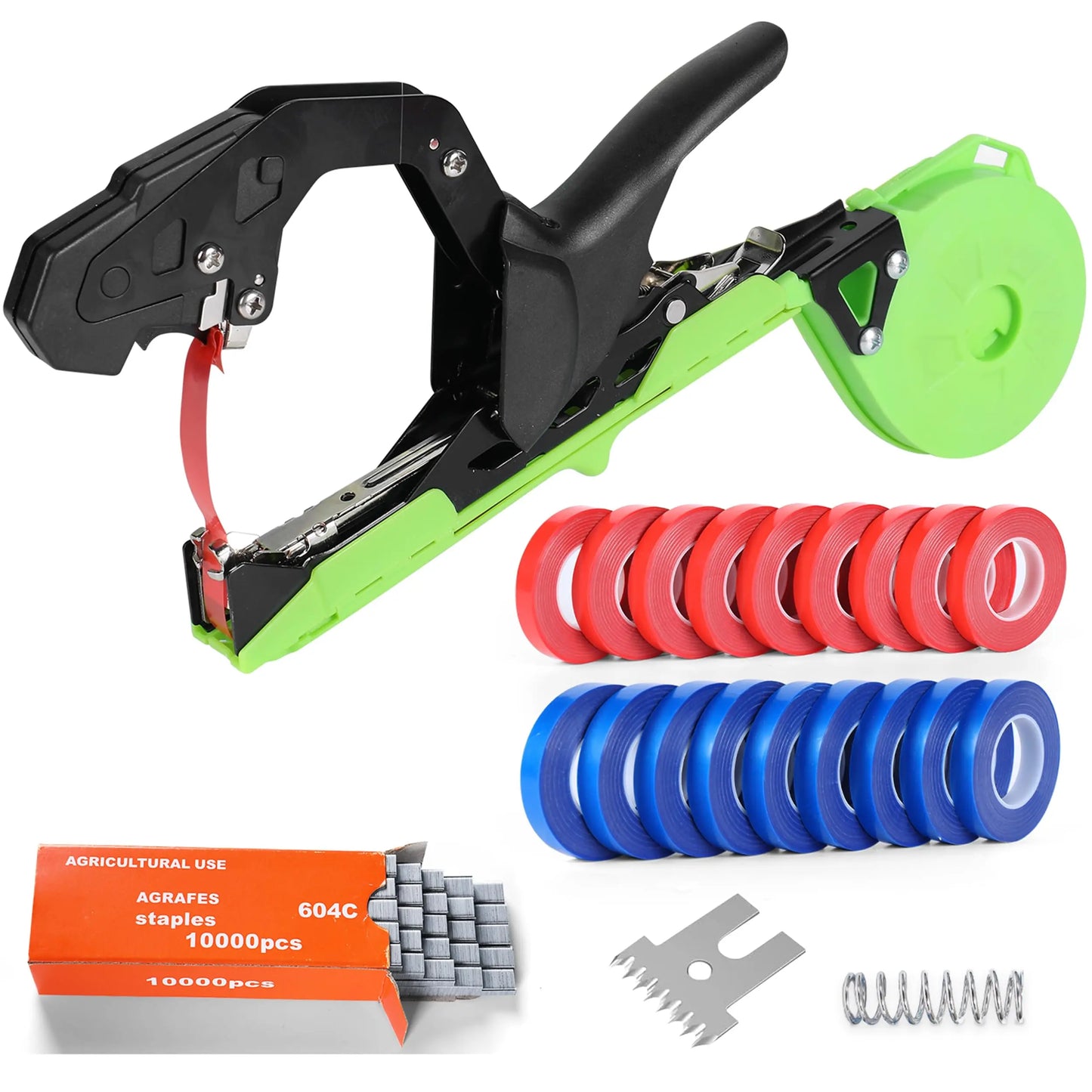 Plant Tying Machine Kit – Extra Blade, Spring & 20 Rolls of Tape Included 🌿🔧