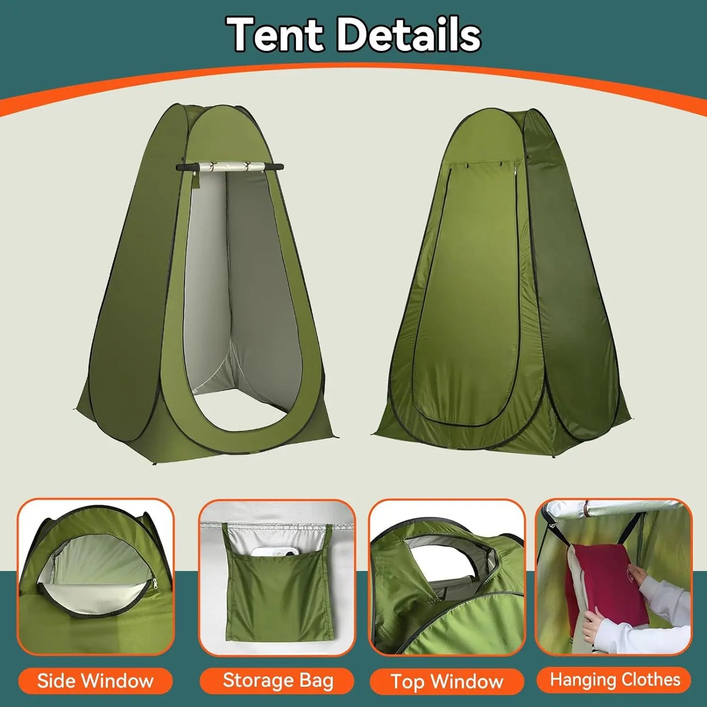 Pop-Up Privacy Shower Tent 🚿🏕️🛡️