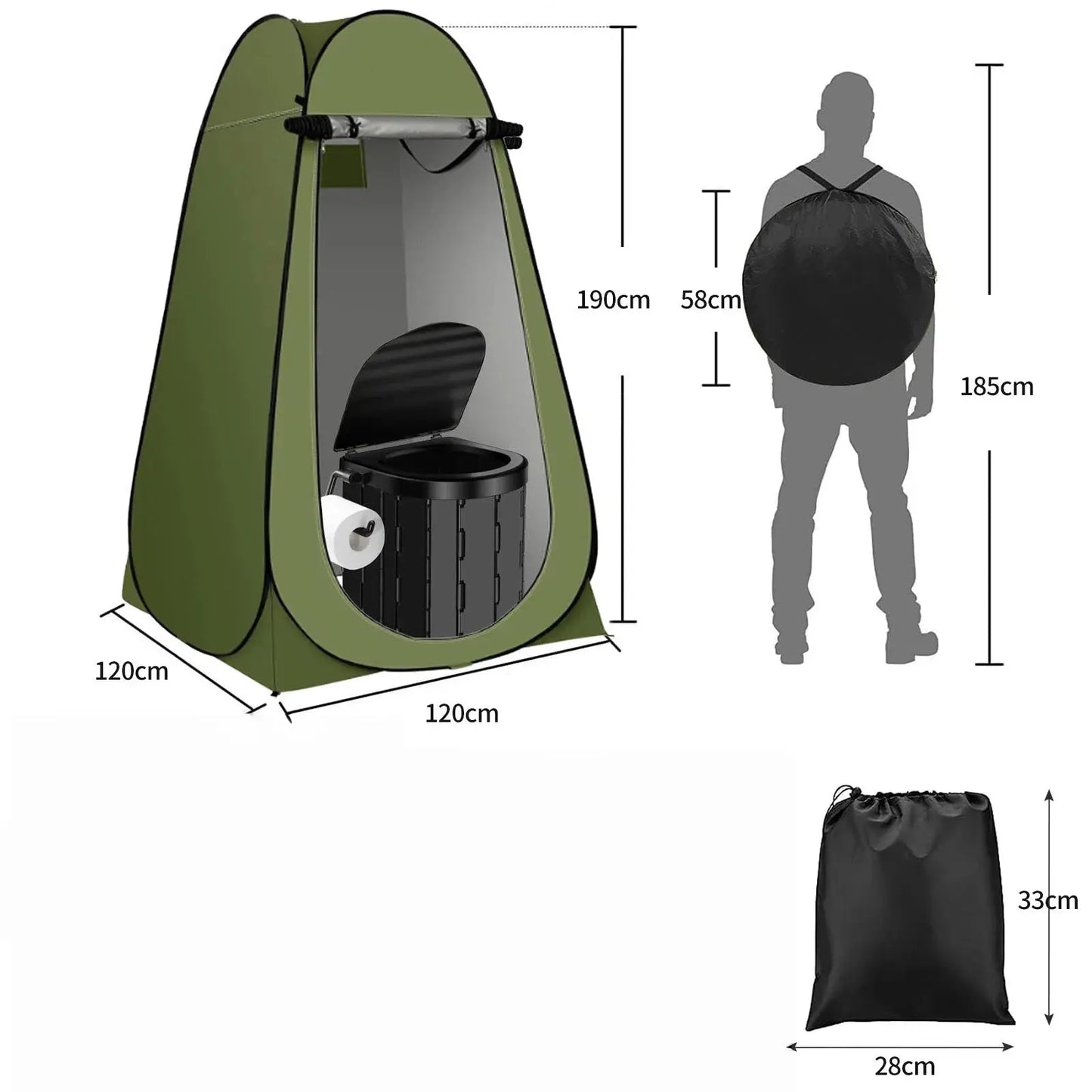 Pop-Up Privacy Shower Tent 🚿🏕️🛡️