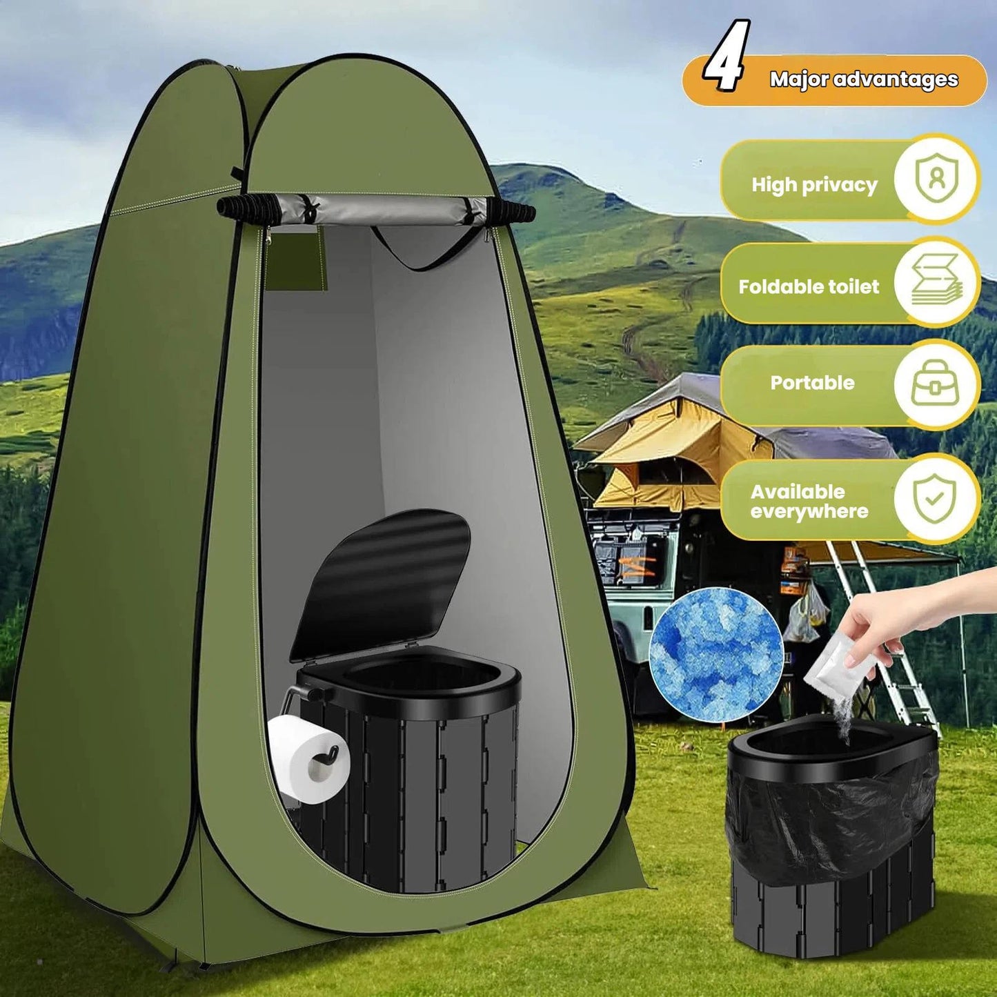 Pop-Up Privacy Shower Tent 🚿🏕️🛡️