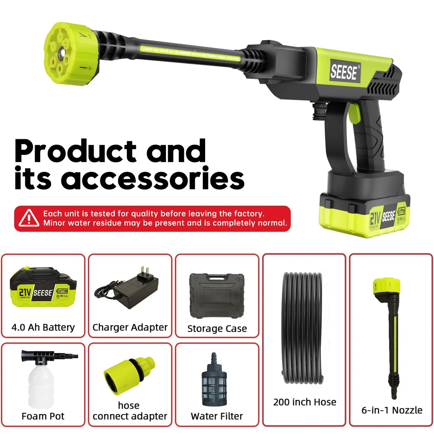 Cordless Pressure Washer – Portable, Battery-Powered, for Car, Home &Garden 🚗💦🌿