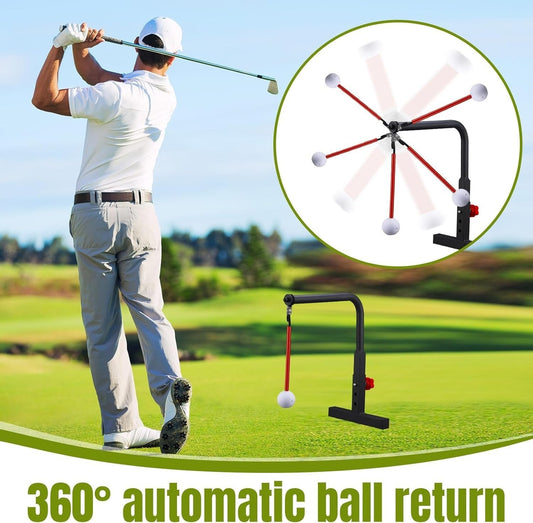 ⛳ Real Impact Golf Swing Trainer – 360° Ball Return for Smarter Practice &Better Swings 🏌️♂️⛳