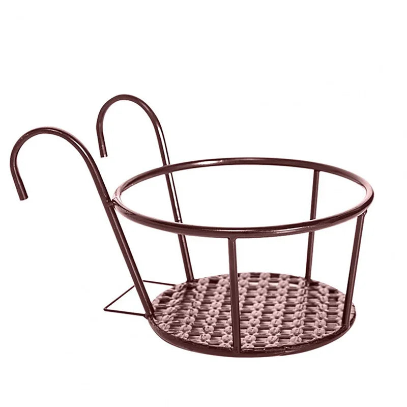 Iron Metal Hanging Plant Basket – 2-Pack, Wall-Mounted, Rust-Resistant 🌿🪴