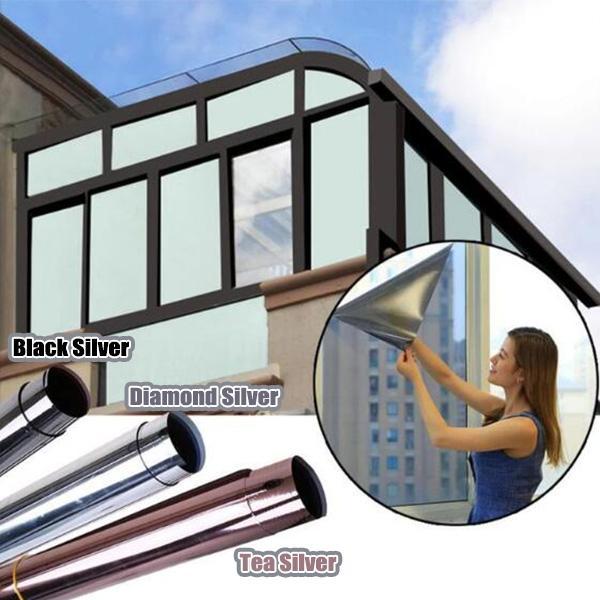 Mirror Window Privacy Film – UV Block, Heat Control, Static Cling 🪟🛡️