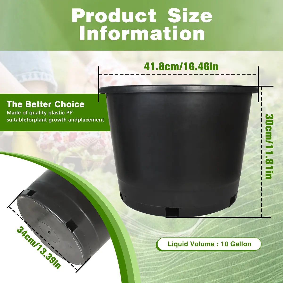 🪴 Nursery Pots – UV-Resistant, Modern Black Finish 🌱⚫