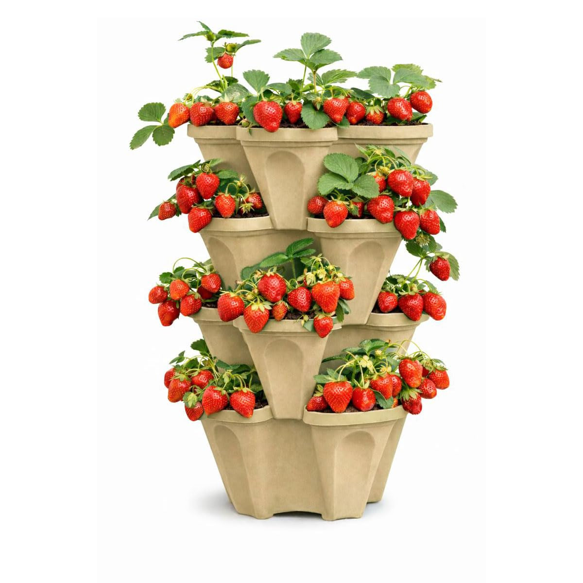 Vertical Planter Tower – Grow 16 Plants in Just 1 Square Foot, Self-Watering🌱🍓
