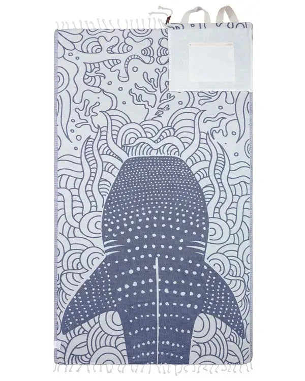 2-in-1 Towel & Backpack Combo – 100% Organic Cotton, Sand-Resistant, Quick-Drying 🏖️🎒
