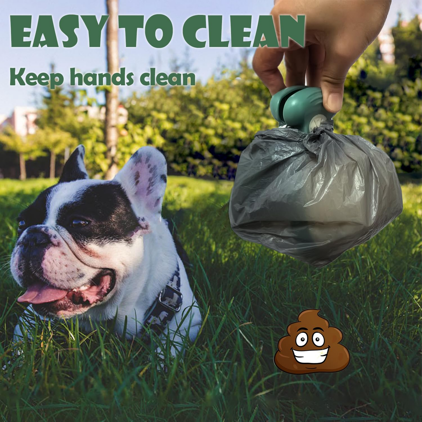 Clip-On Poop Scooper – Foldable, Pocket-Sized, Bag Dispenser Included 🐾🧹