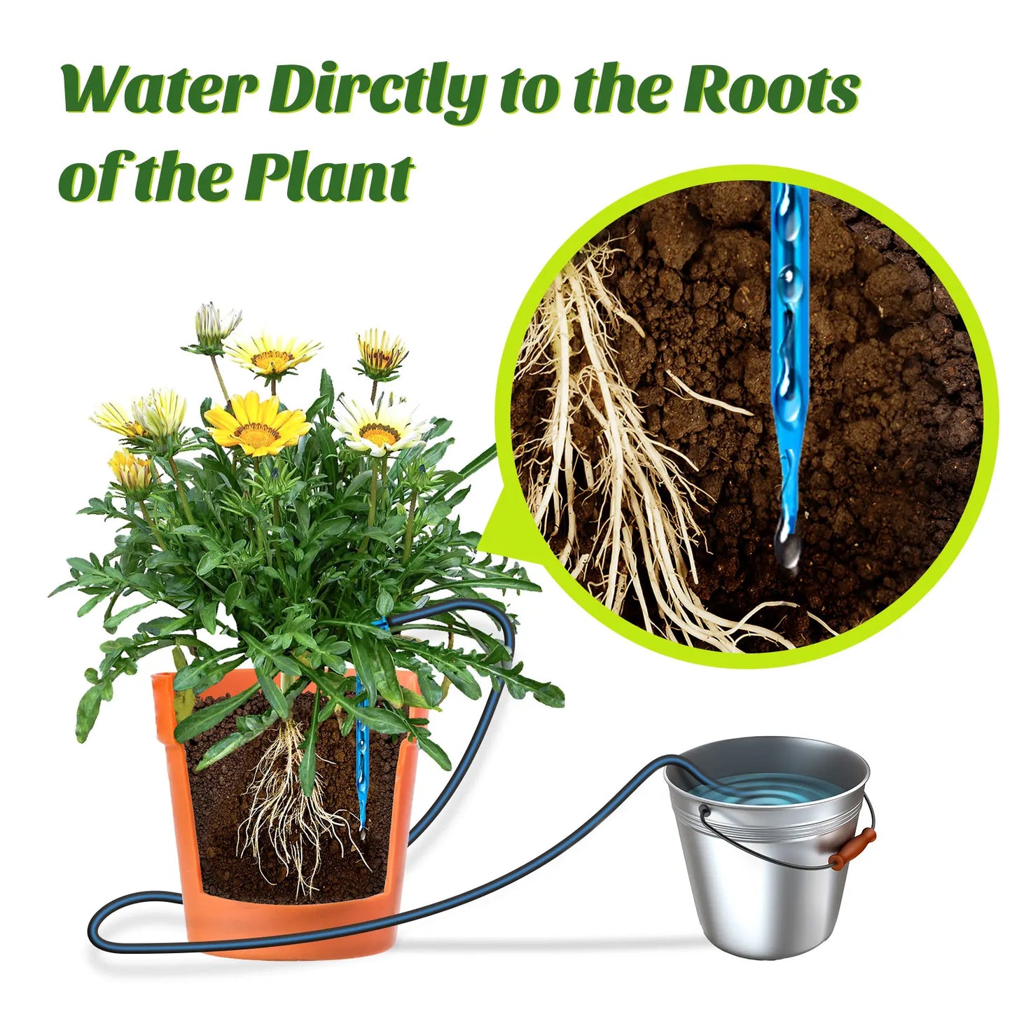 Solar Automatic Drip Irrigation Kit System –&Self-Watering Device for 10 or 20,30 Pots 🪴☀️💧