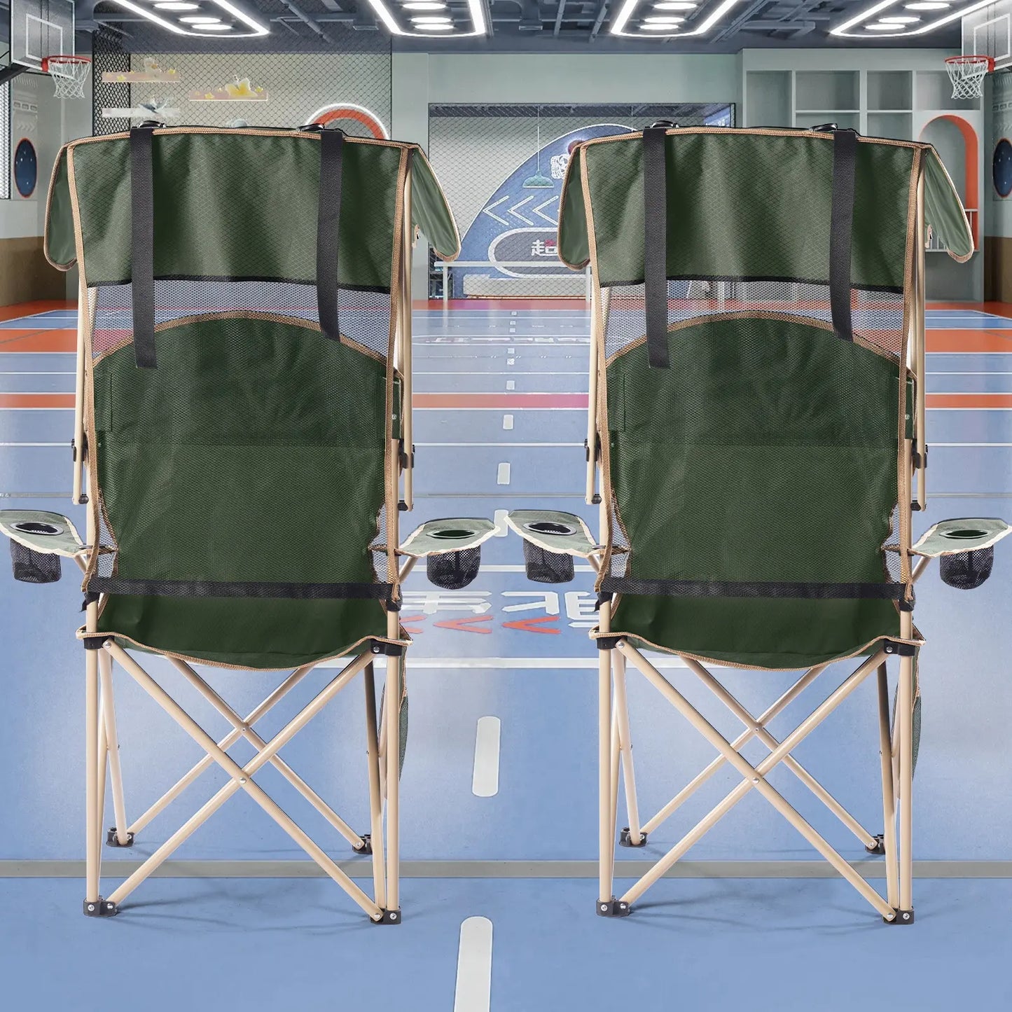 Foldable Canopy Camping Chair🏕️🪑☀️