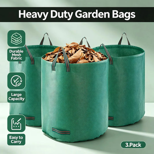 5-Pack 72 Gallon Reusable Yard Waste Bags🍂🌿