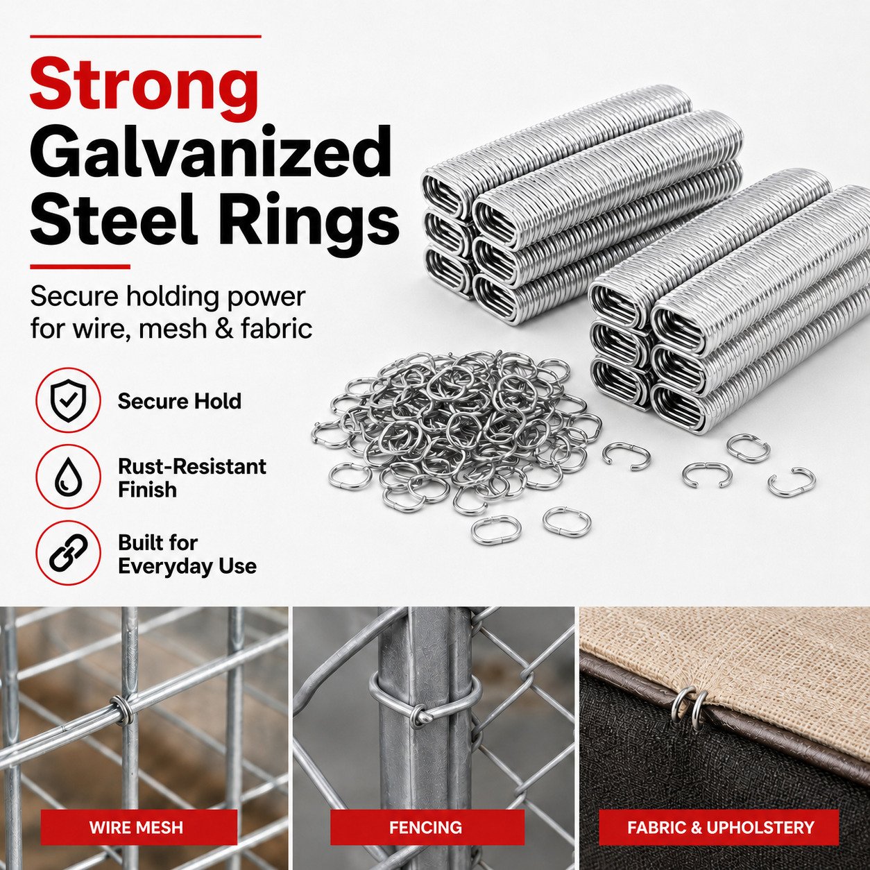 Auto-Feed Hog Ring Pliers Kit – One-Squeeze Fastening for Cages, Fencing & Upholstery 🔧🛠️