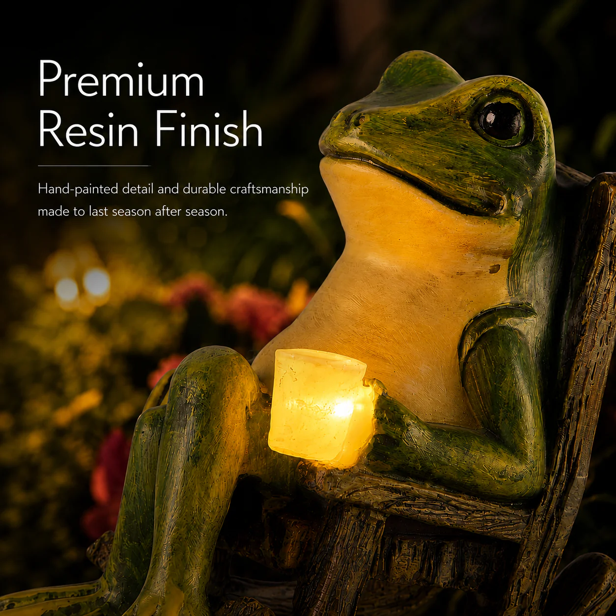 Solar Frog Decor – Whimsical Glow for Indoors &Out 🐸☀️