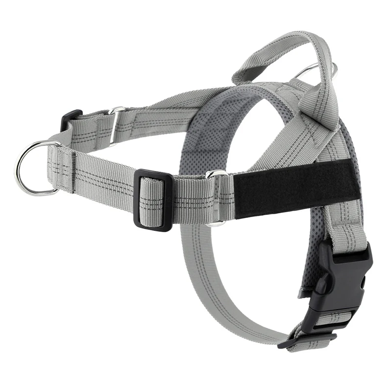 No-Pull Dog Harness – Breathable Mesh, Alloy Rings, Quick-Release Buckle 🦮
