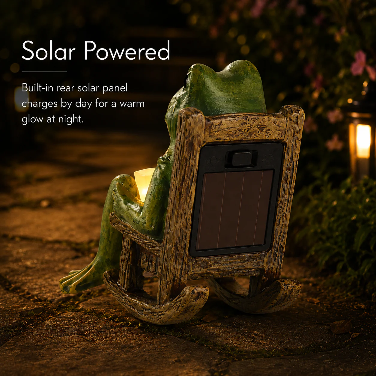 Solar Frog Decor – Whimsical Glow for Indoors &Out 🐸☀️