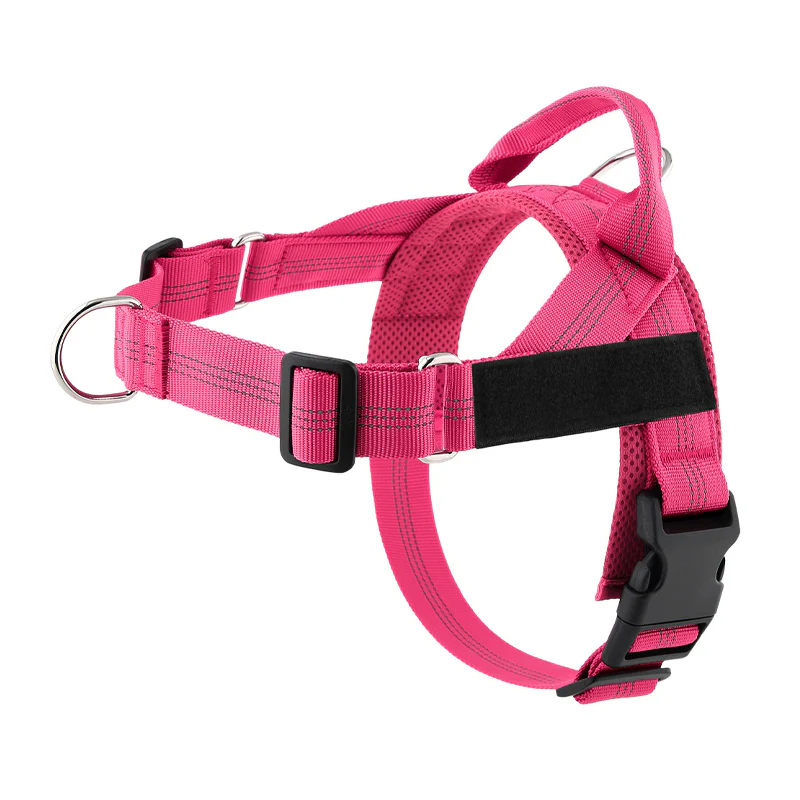 No-Pull Dog Harness – Breathable Mesh, Alloy Rings, Quick-Release Buckle 🦮