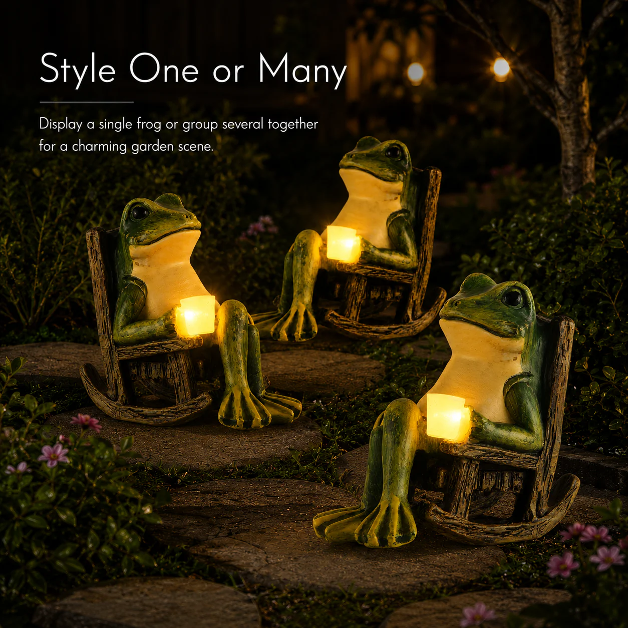 Solar Frog Decor – Whimsical Glow for Indoors &Out 🐸☀️